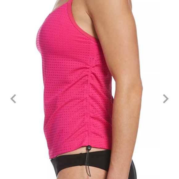 Nike Swim Women's Essential Layered Tankini Mesh Top Pink Size Small - Picture 3 of 14
